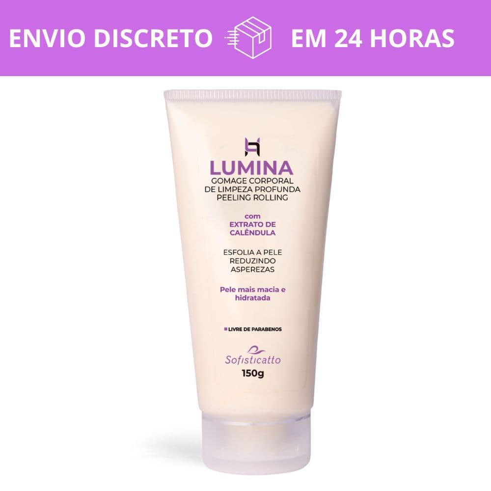 Lumina Gomage Corporal 150G Sofisticatto Esfolia a Pele Reduzindo Asparezas Limpeza Profunda