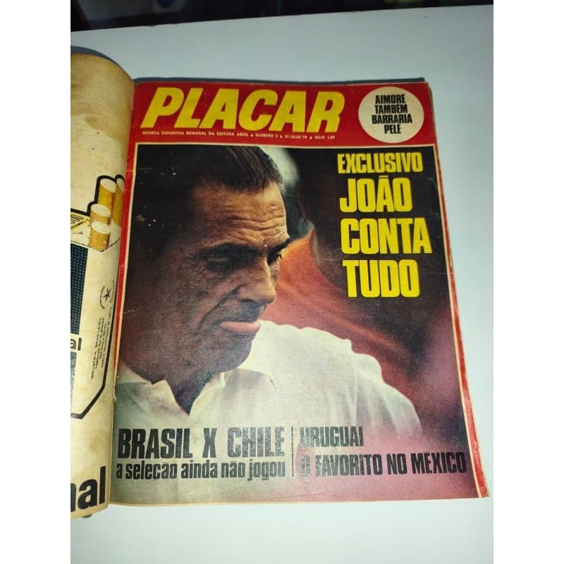 Coleção encadernada Placar 1 ao 20 Copa 1970
