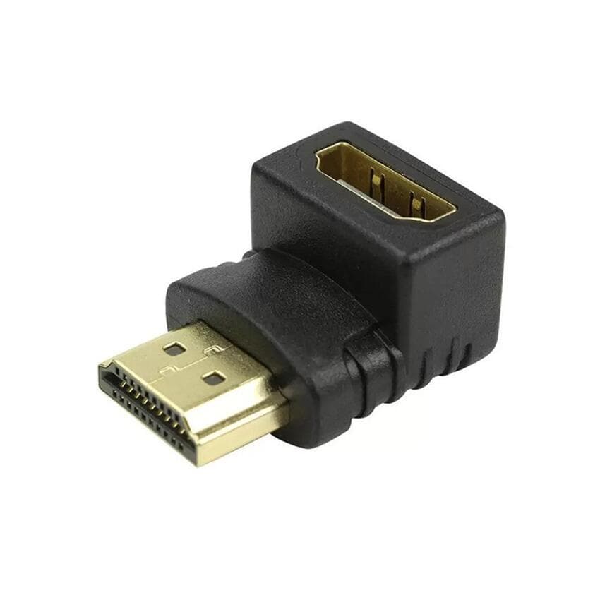 Adaptador HDMI 90 Graus - Compacto e Versátil para Instalações em Espaços Reduzidos