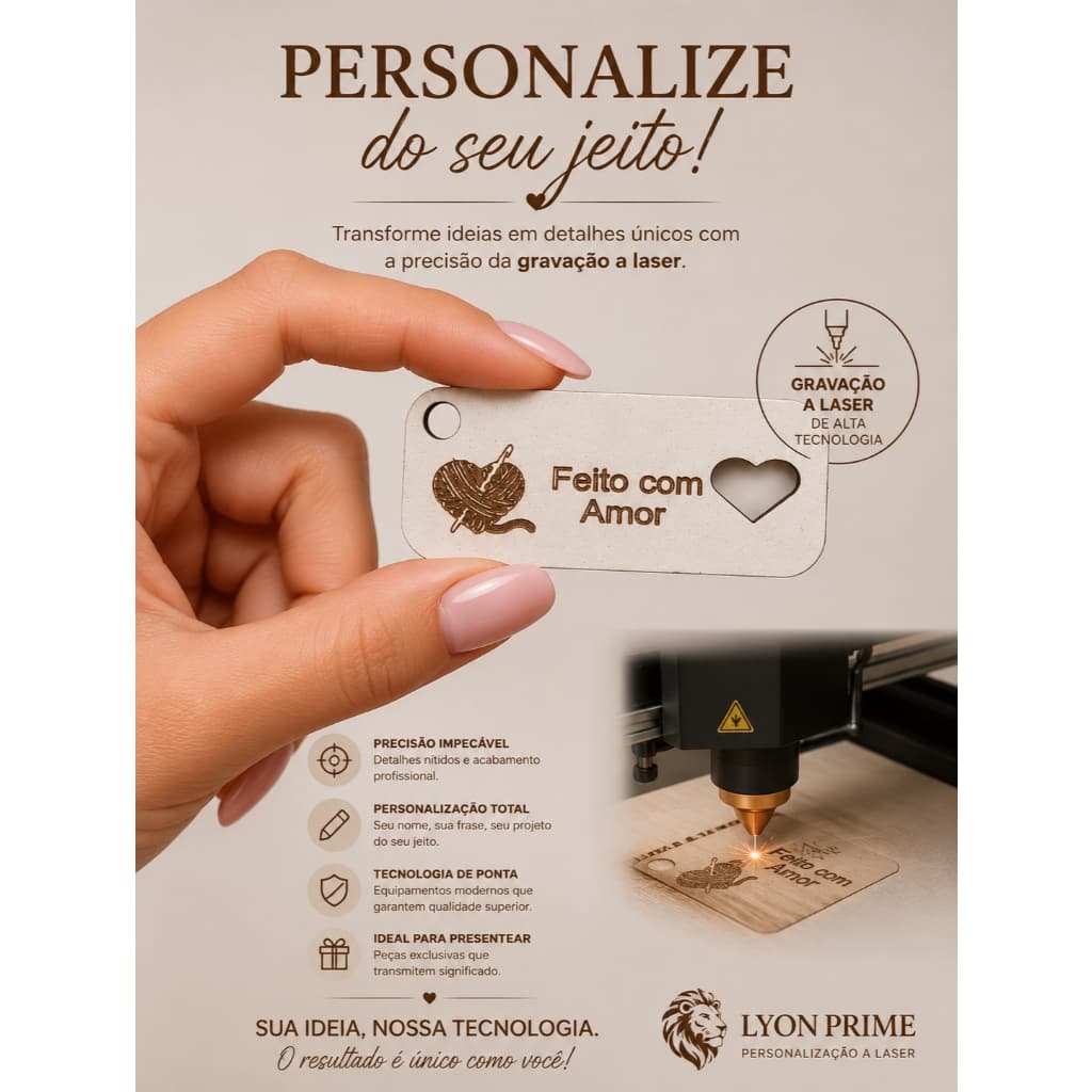 Kit Chaveiros NOME ou FRASE PERSONALIZADA com Coração em Mdf Branco 3mm Lembrancinhas