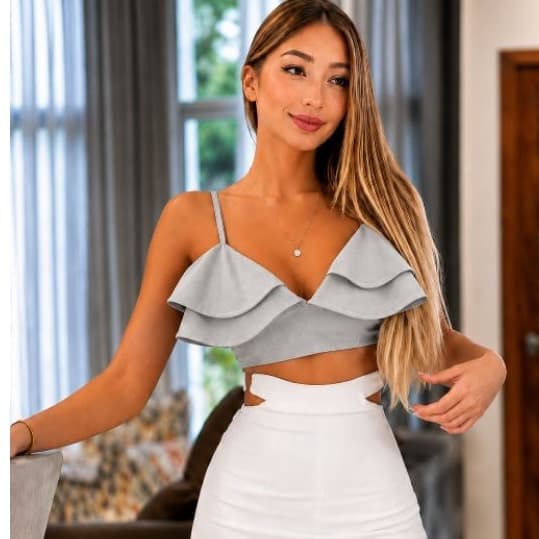 cropped femenino alfataria verão   com bojo  moda blogueira