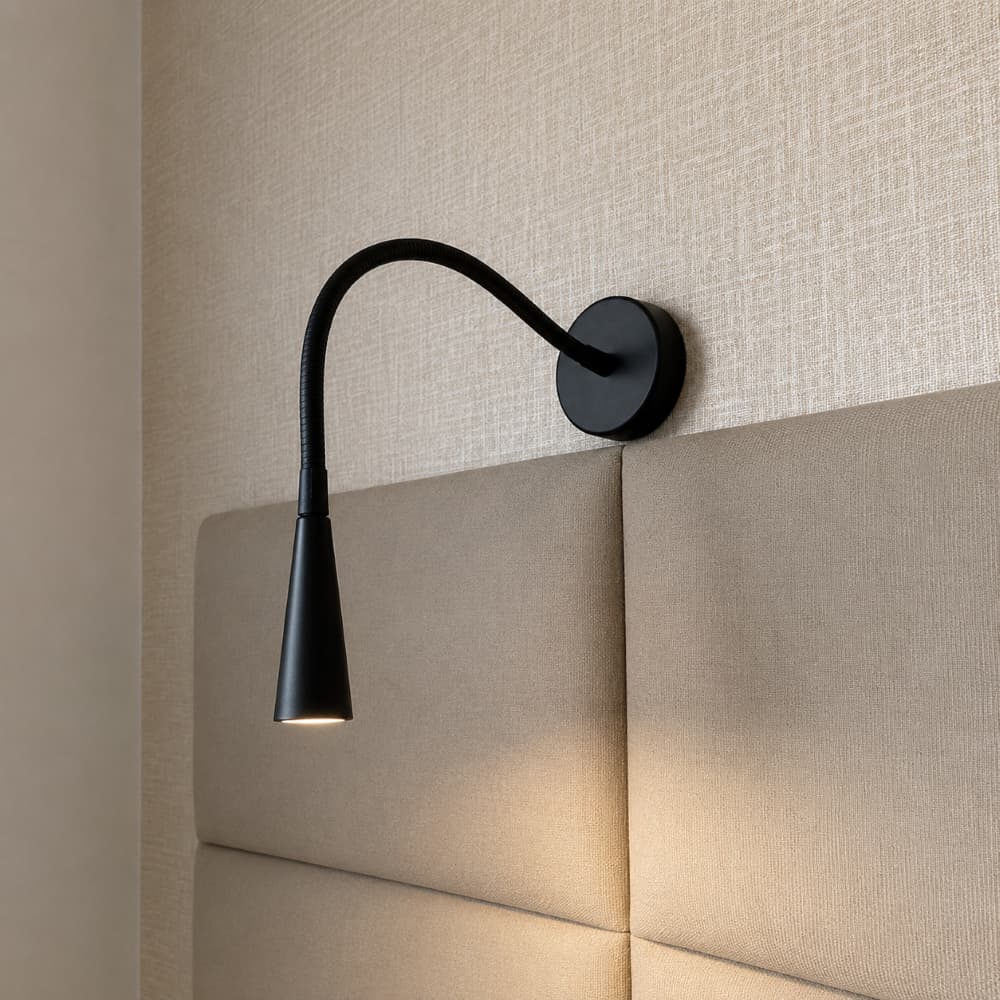 Arandela Leitura Flexível LED Bivolt Iluminação direcionada perfeita para leitura