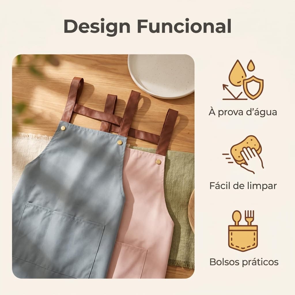 Avental Profissional Para Cozinha Cafeteria Oficina
