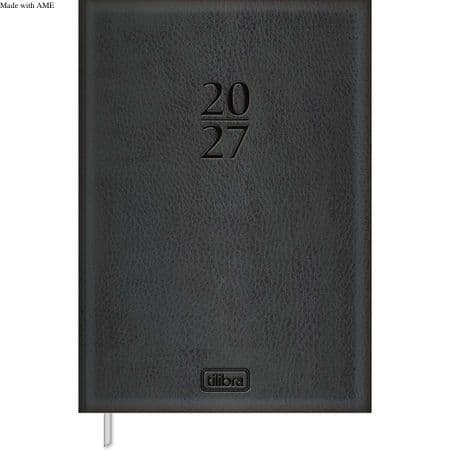 Agenda Executiva Costurada Diária 13,4 x 19,2 cm Torino 2027