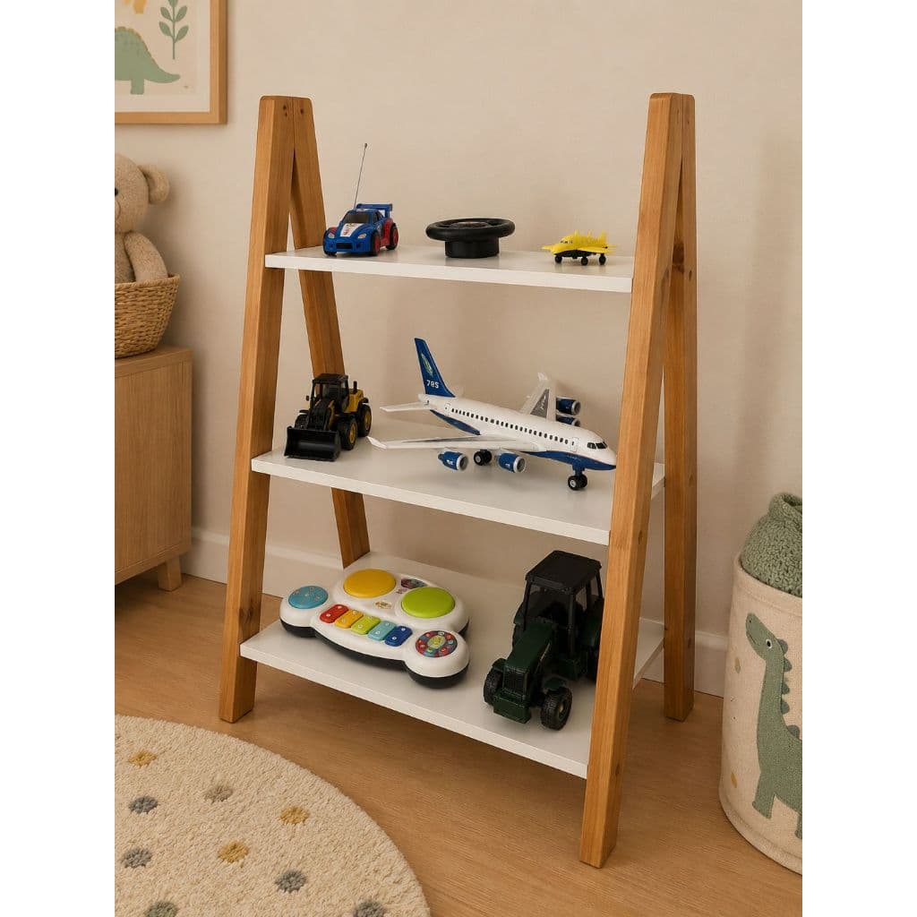 Estante Infantil Emma Organizador de Brinquedos e Livros com Pés de Madeira