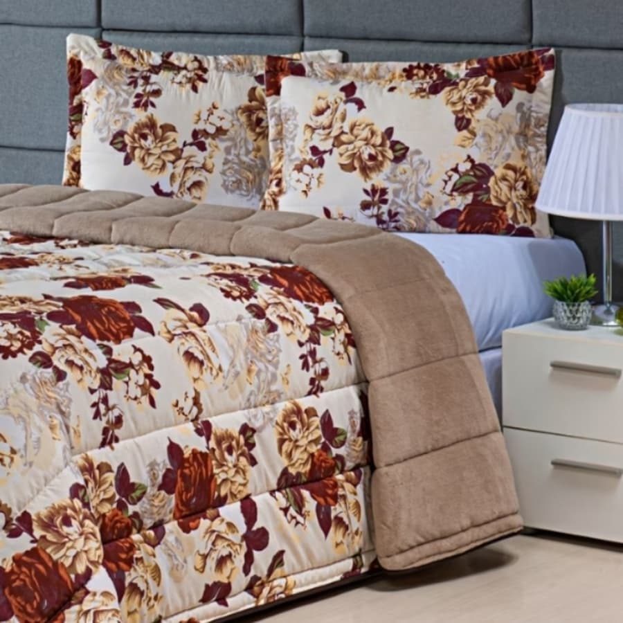 EDREDOM CASAL DUPLA FACE ESTAMPADO (ESTAMPAS VARIADAS)