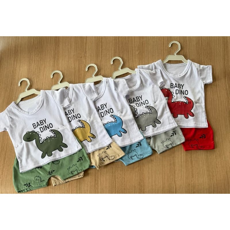 Conjunto menino camiseta + bermuda estampados