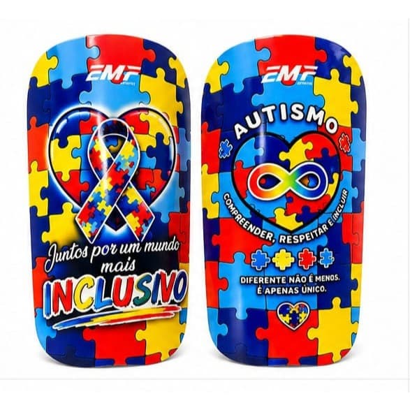 Caneleira Personalizada Autista – E.M.F Esporte | Leve, Resistente e Exclusiva