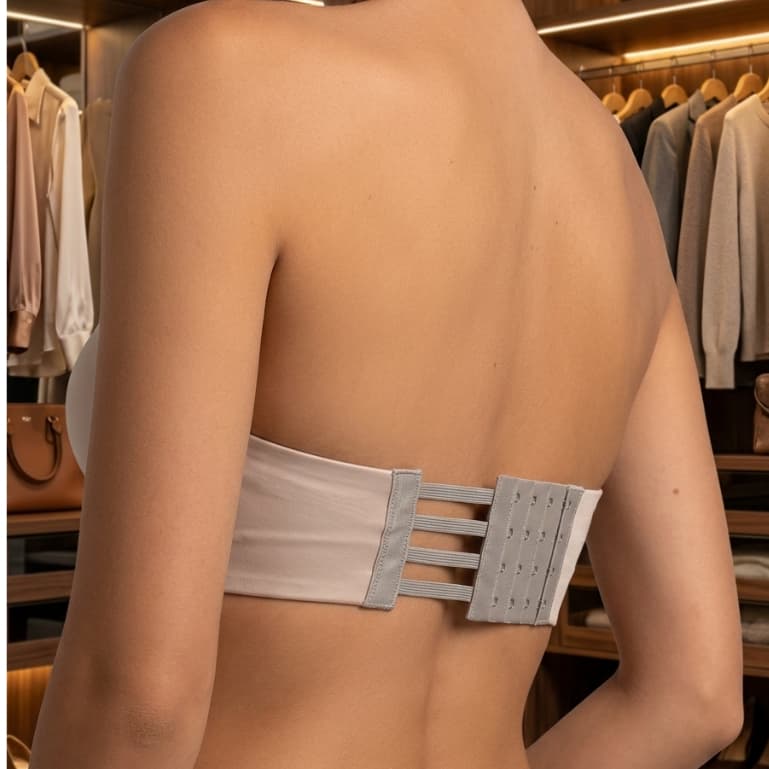 Kit com 2/3 Extensores de Sutiã Tule Elástico - Extensor 4 Ganchos e 4 Regulagens aumenta largura costas Soutien G