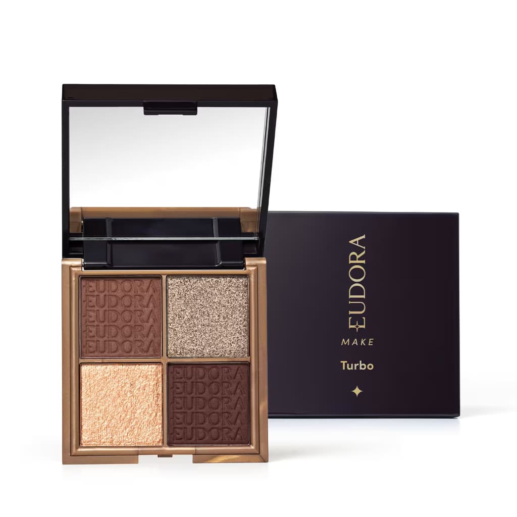 EUDORA Paleta de Sombras Quarteto Turbo Eudora Make 8g- PRODUTO ORIGINAL