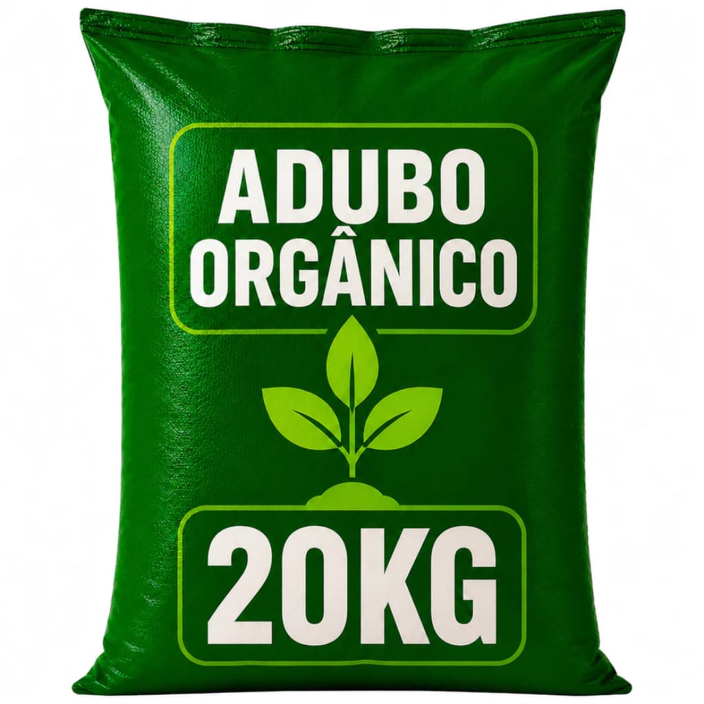 Esterco Bovino Puro Curtido 20kg Jardim Vasos Flores Hortas Fertilizante Natural Rico Nutrientes