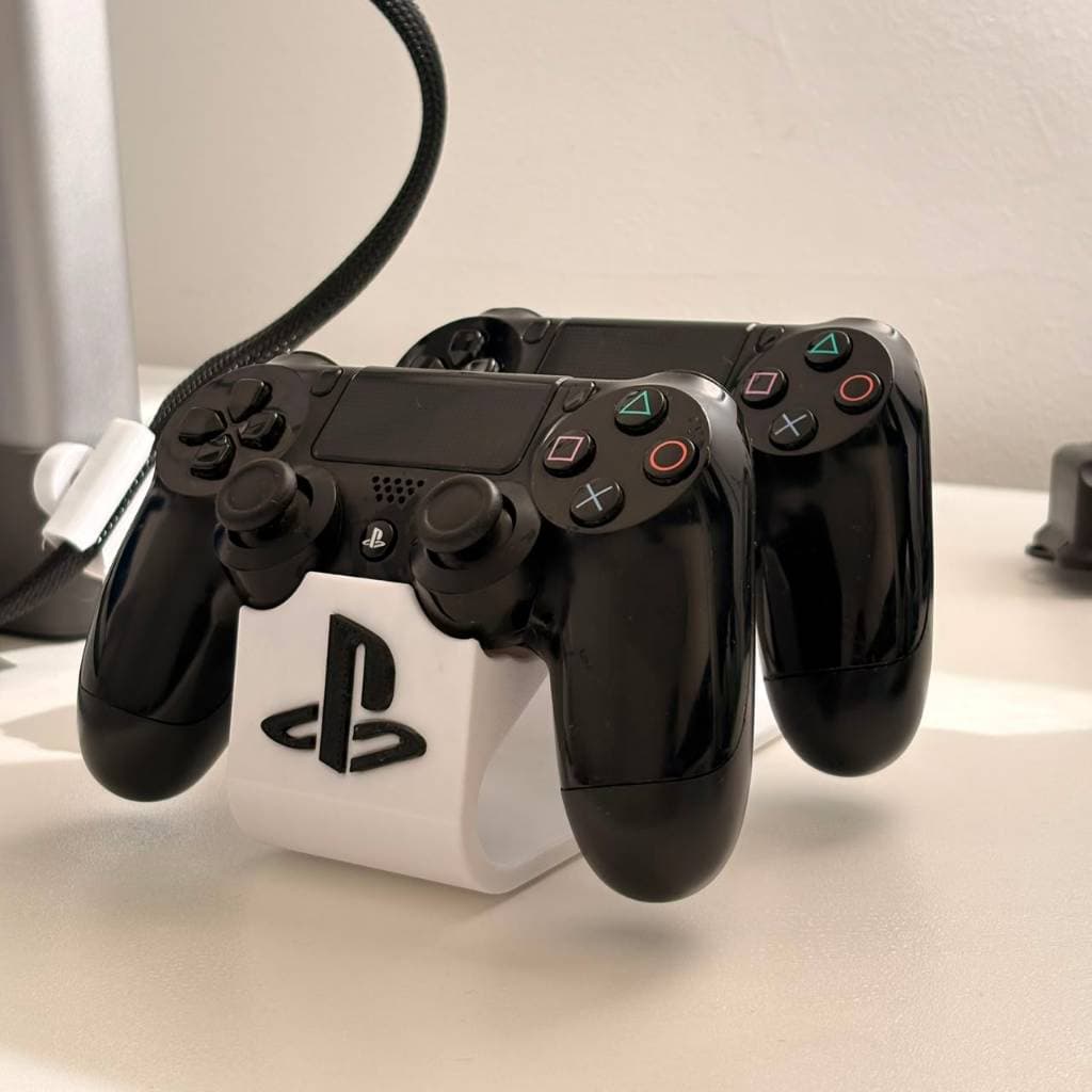 Suporte Duplo para Controle PS3 e PS4 | Base Organizador para 2 Controles