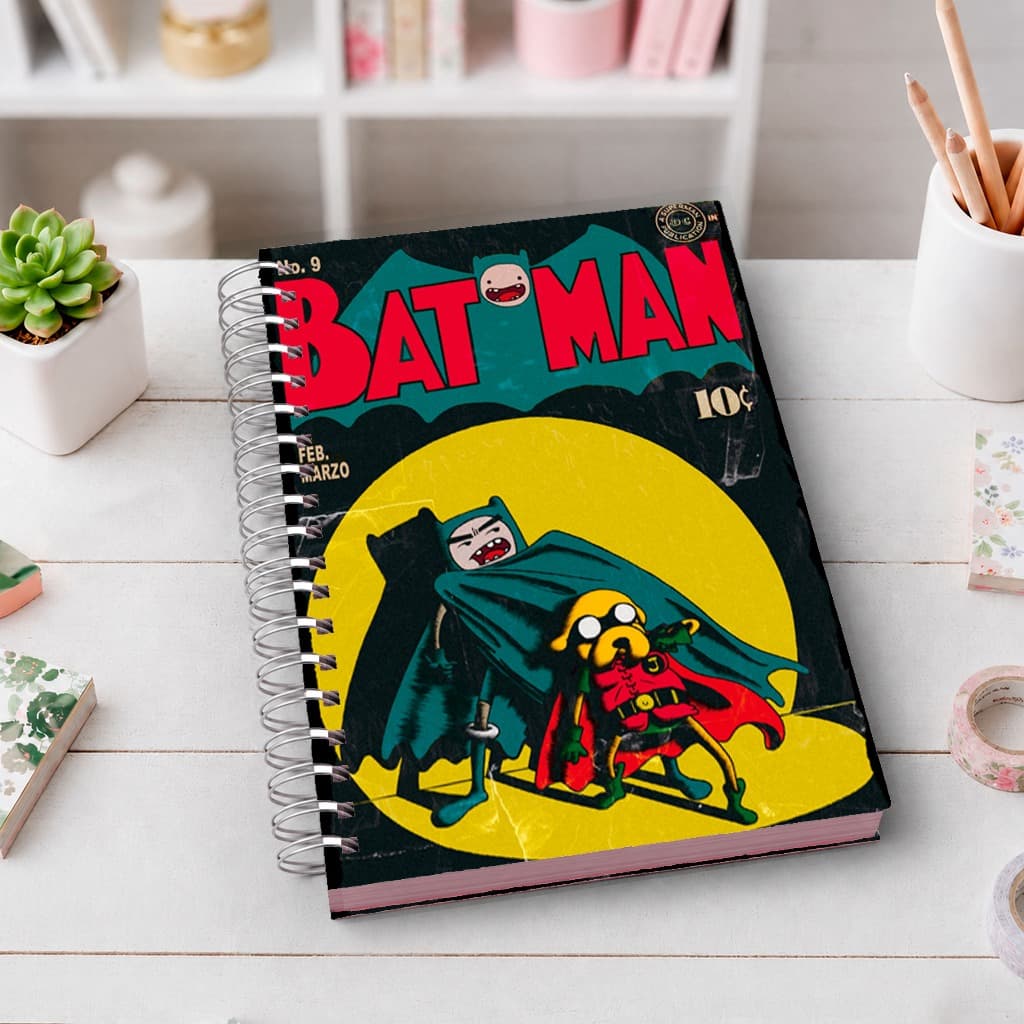 Caderno A5 Hora de Aventura | Capa Dura Premium | Wire-O | 80 Folhas | Ideal para Estudos