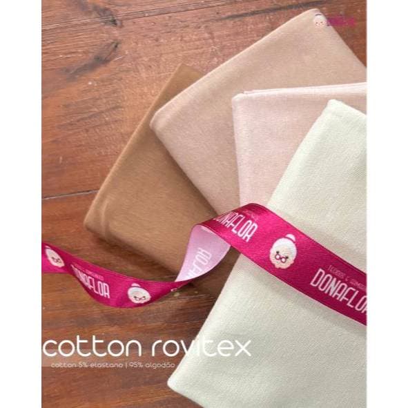 Recorte Malha Cotton 5% Rovitex para Bonecas Waldorf e Artesanatos - Medida 40cm x 90cm