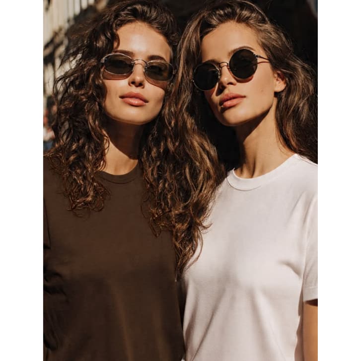 Kit 2 Camiseta Feminina Casual Básica T-shirt 100% Algodão Envio Imediato