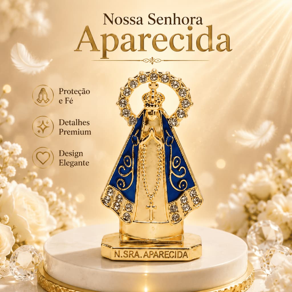 20/40 Peças Nossa Senhora Aparecida Mini Imagem Religiosa Católica Lembrancinha Decorativa Presente