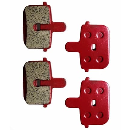 2 Pares Pastilha Freio Disco Quadrada c/ Furo Gts Absolute