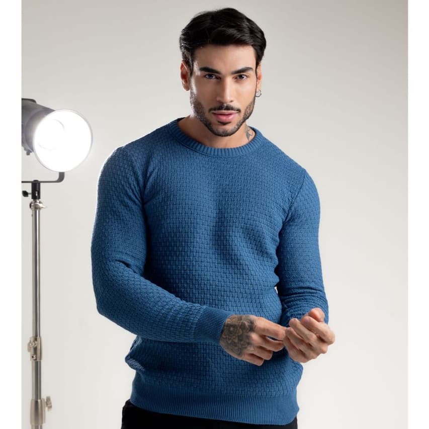 Sueter Tricot Links Tijolinho Chique Inverno 26