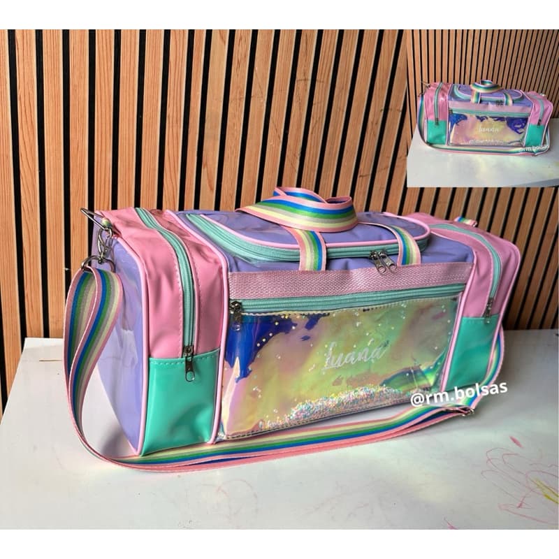 Malinha em verniz 43x19cm com nome até 9 letras