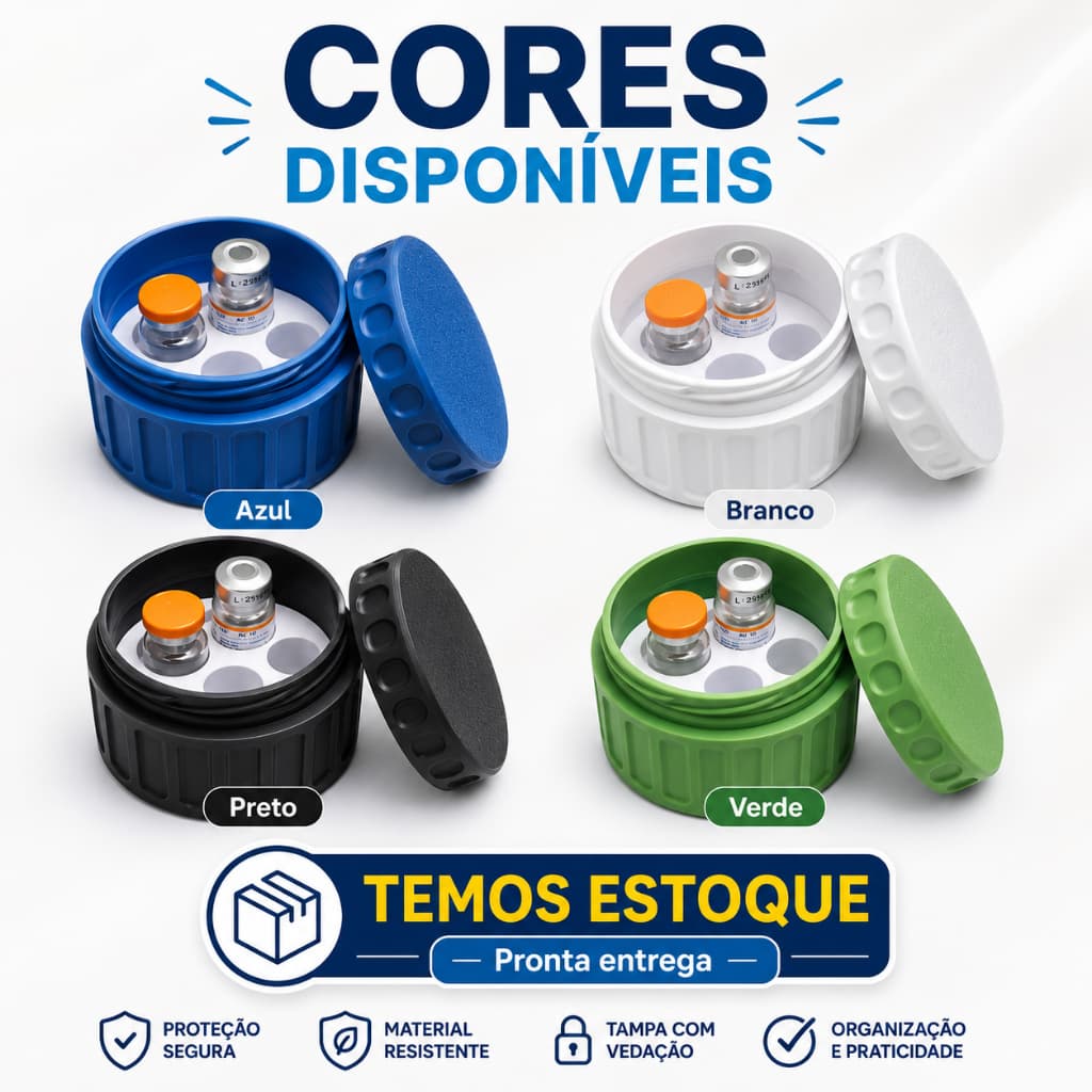 Porta ampolas para Tirzec Peptideos TG Lipoles Gluconex Tirzedrall