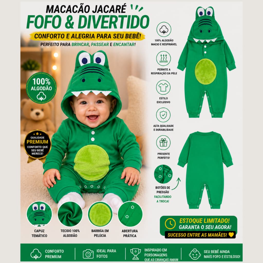 Roupa De Bebê Macacão Enxoval Fantasia Mesversario Temáticos