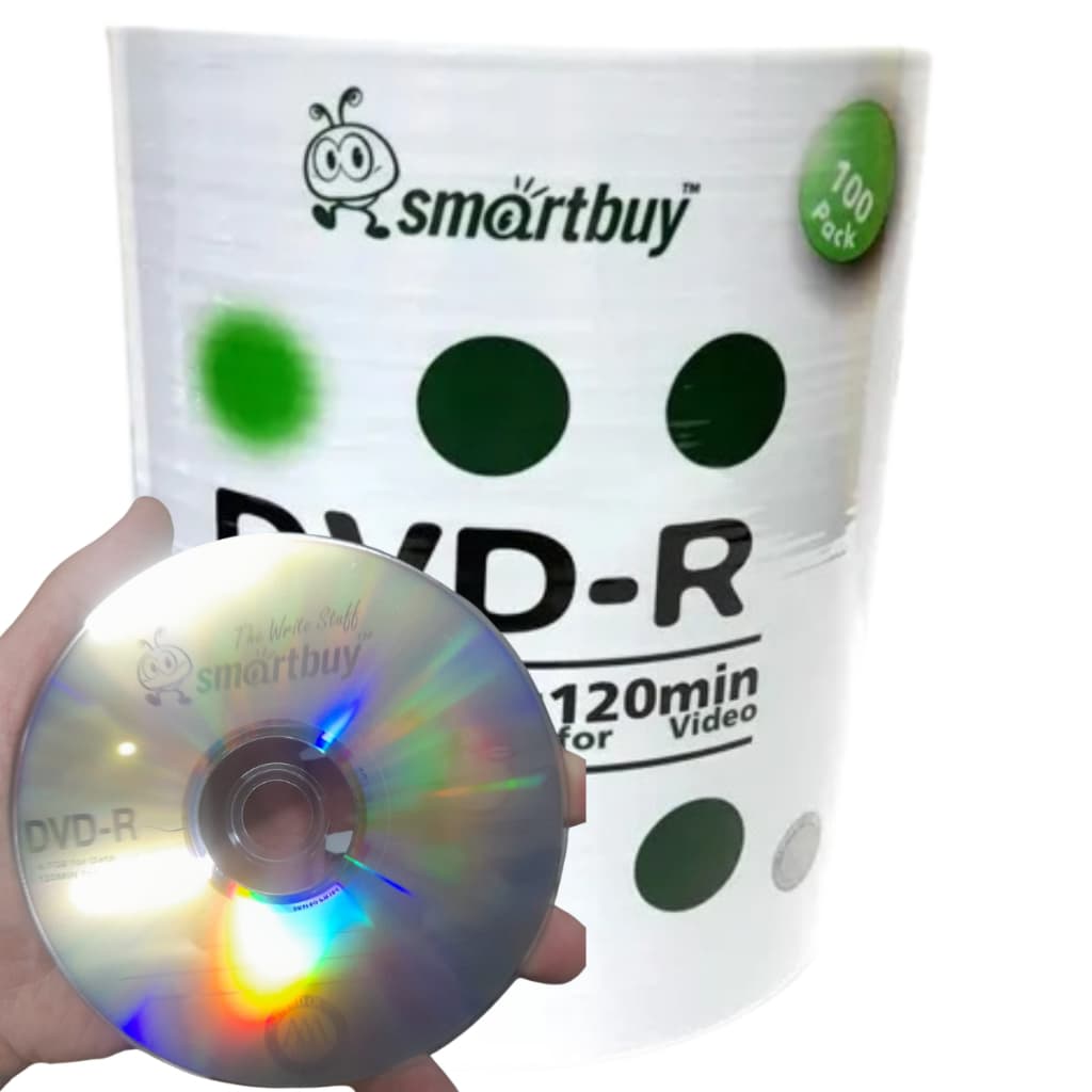 100 Midia Dvd Virgem Smartbuy 4.7Gb 120min