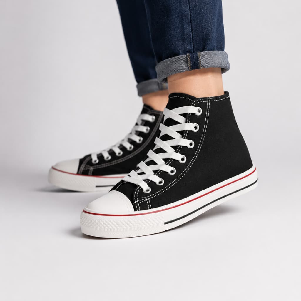 Tênis Botinha Infantil Vintage Star Casual Masculino Feminino – Leve, Macia e Moderna criança