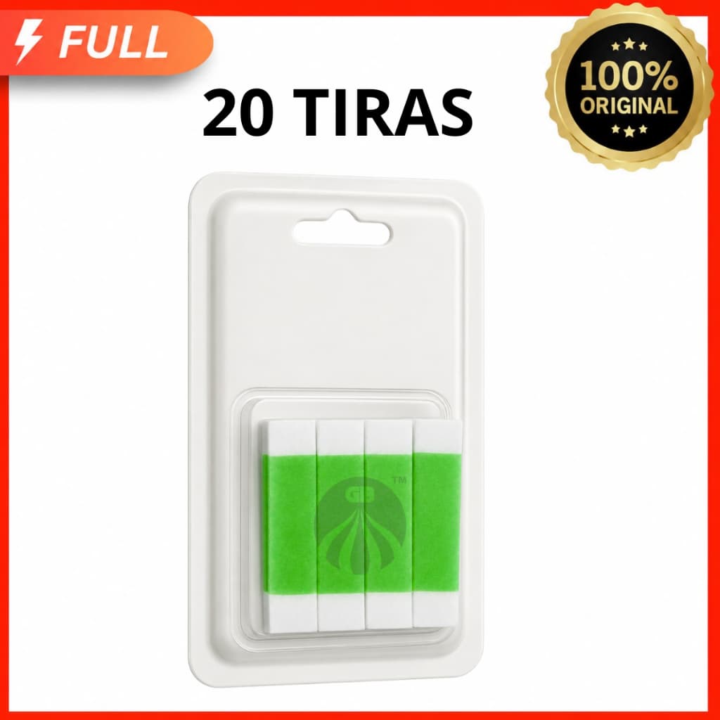 Brow Easy Tiras de Cera Depilatória Facial Aloe Vera 20 Unidades Para Sobrancelhas e Buço — Prontas para Uso