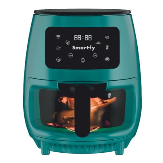 Fritadeira Elétrica Air Fryer Smartfy AF03BL 3,6L 900W Visor em Vidro Painel Digital 110V Verde