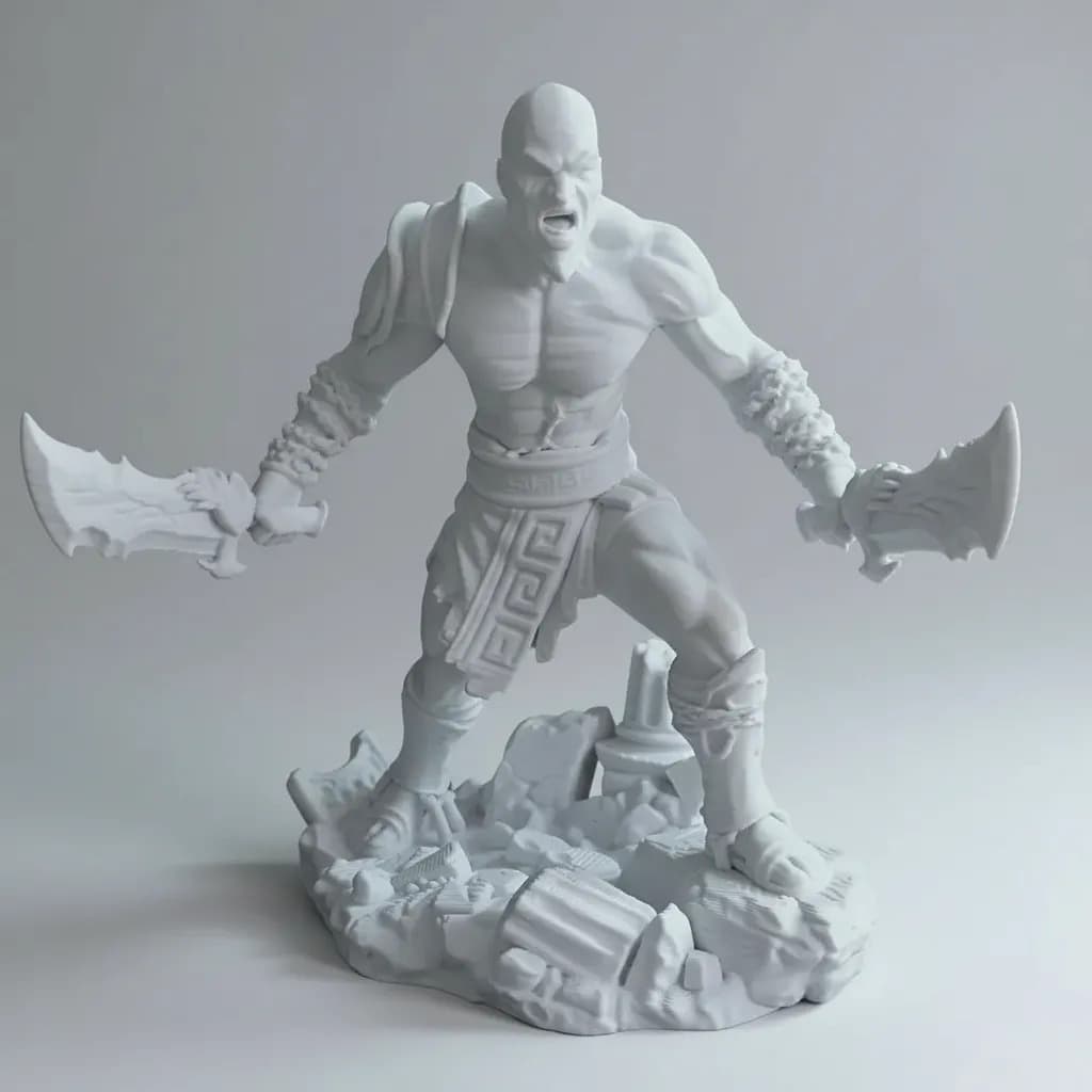 Action Figure Kratos God of War 11 cm | Estátua Decorativa Impressa em 3D – Genial Shops
