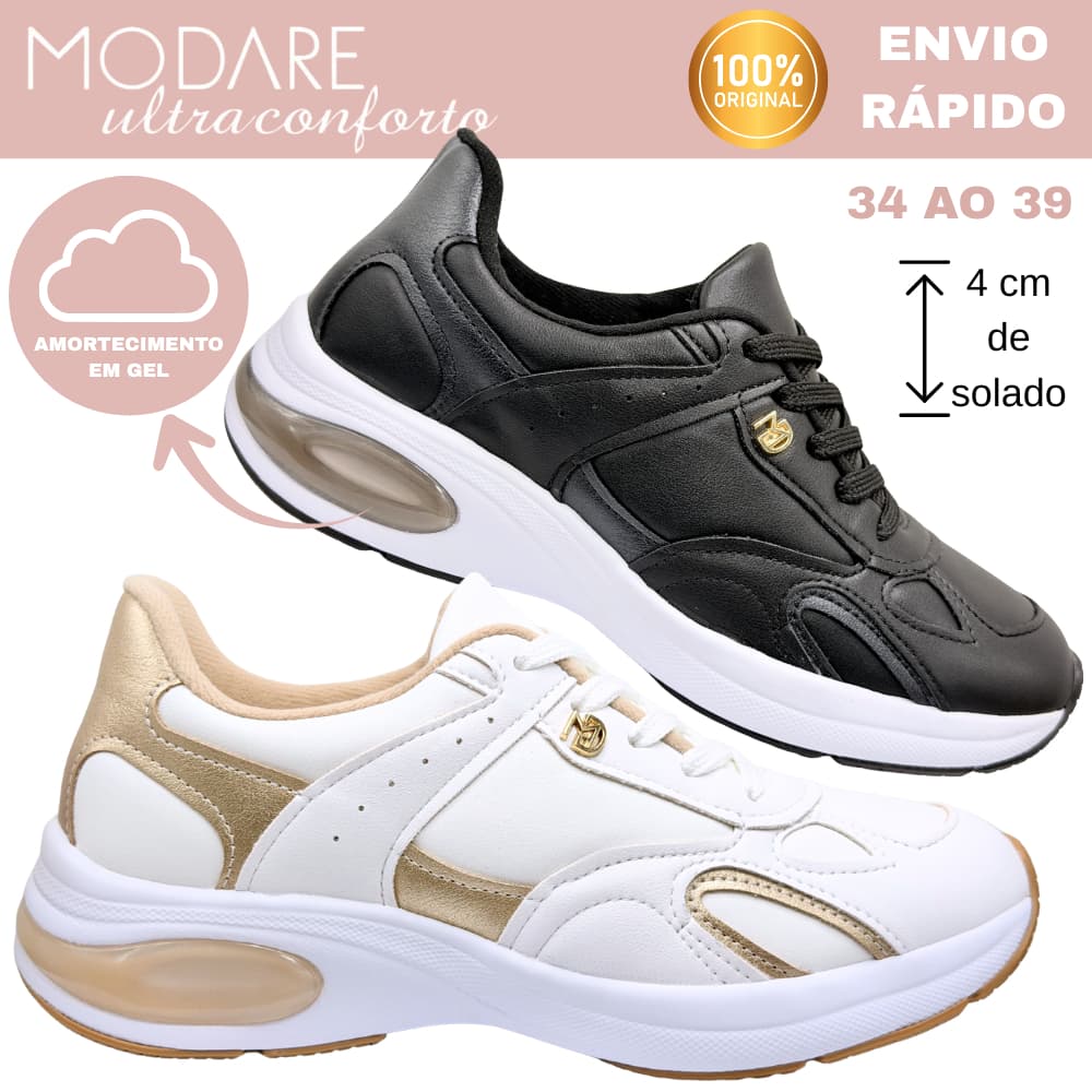 Tênis Casual Modare Ultraconforto 7414.102 com Amortecimento em Gel