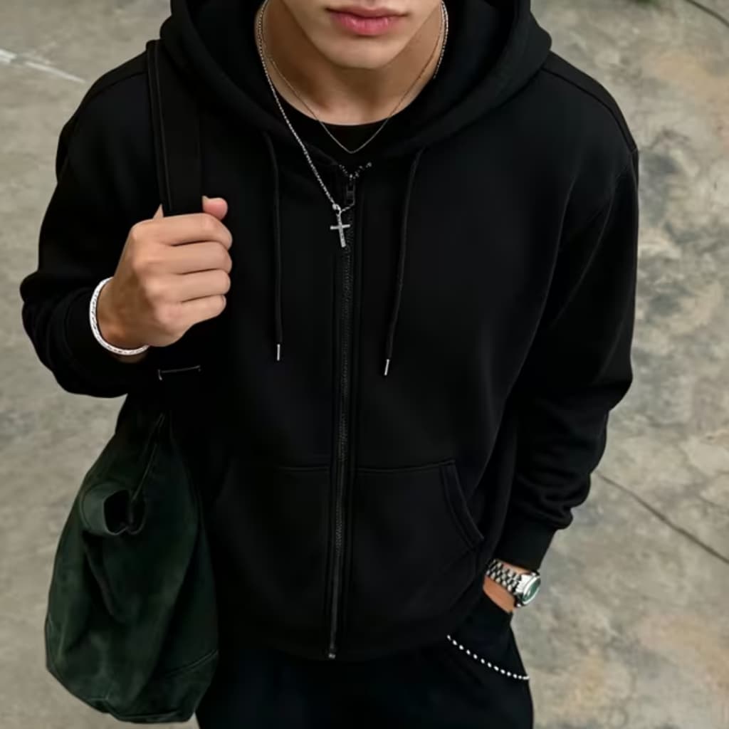 Casa Moletom Ziper Moda Jovem Esportivo Casual Flanelado Ocasião Moderno Promoção Unissex