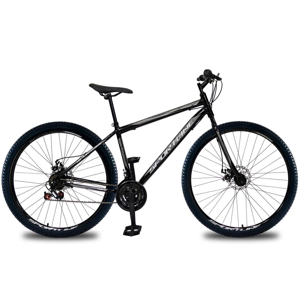 Bicicleta Esportiva  Aro 29 Aço Carbono Freios A Disco Suspensão 21 Velocidades Garfo de 80mm Aeros Aeros em Aluminio