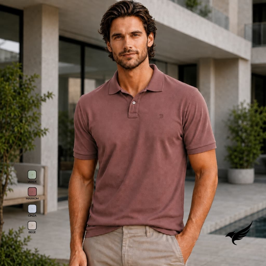 Camisa Masculina Gola Polo Premium