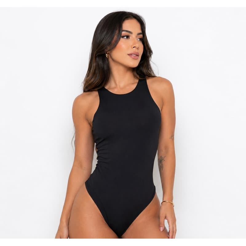 Body Feminino Basico Suplex Versatil Regata Liso Moda Casual Elegante