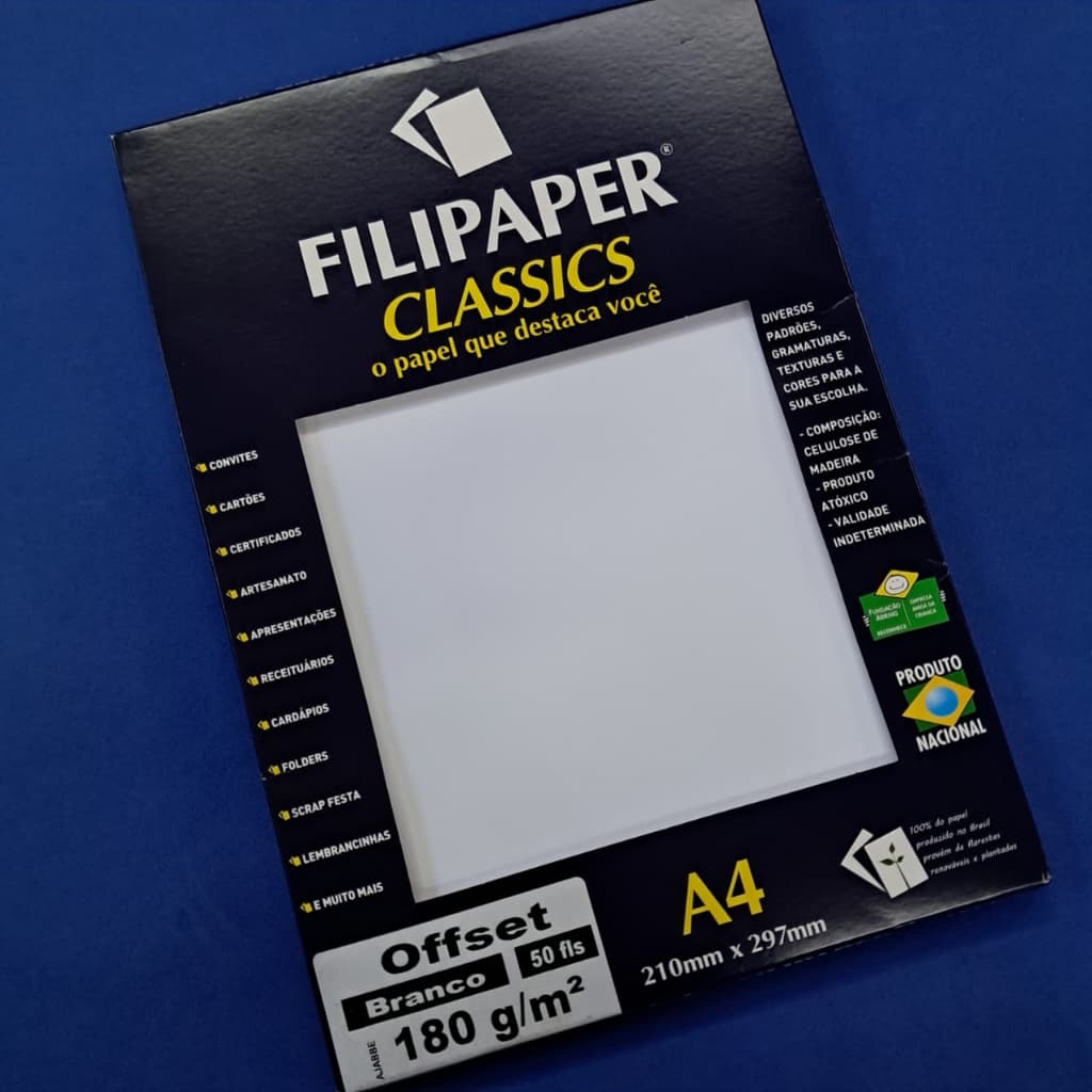 Papel Offset Branco 50 folhas