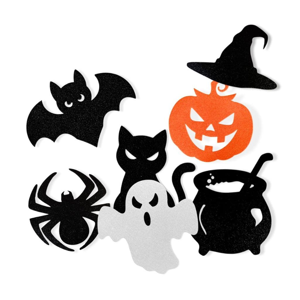 50 Enfeites Halloween Aplique Enfeitezinho Terror Eva 3,5cm