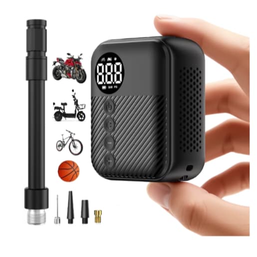Mini Compressor de Ar Portatil Recarregavél Digital USB Calibrador Pneu Envio Imediato Bike Moto Bola