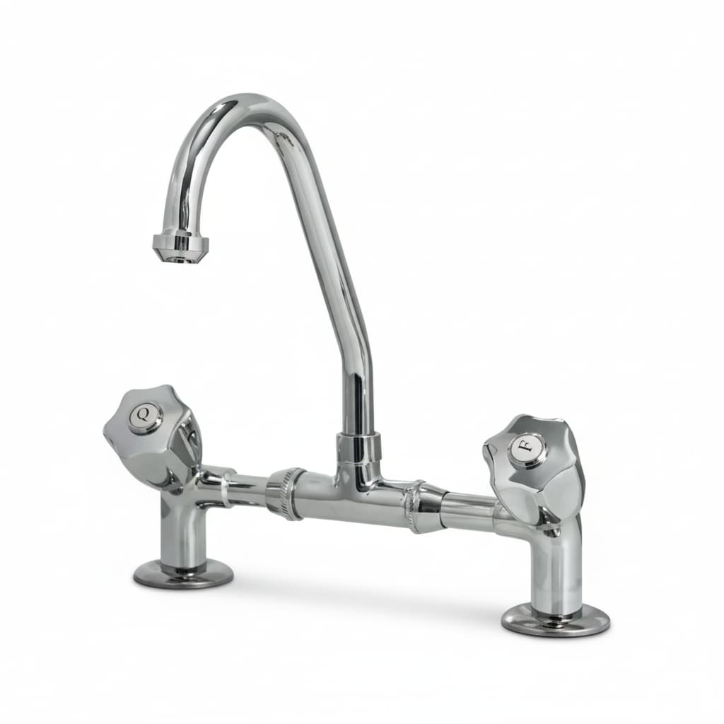 Misturador Cozinha Mesa Bancada Para Água e Quente Fria Envio Imediato 100% Metal