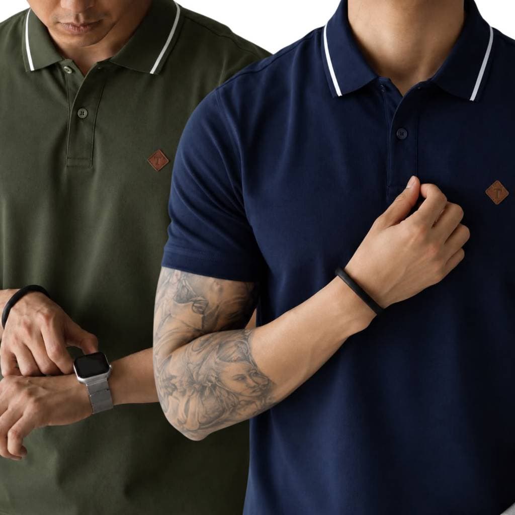 Kit 2 E Unidade Camisa e Polo Masculina 100% Algodão Para Homem Do P ao G3 Plus Size