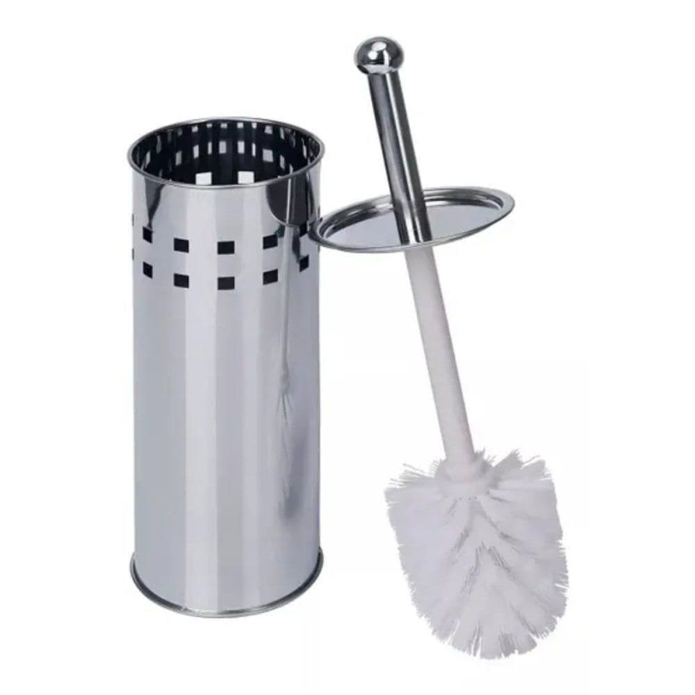 Escova Sanitária Com Suporte - Inox Limpa Vaso