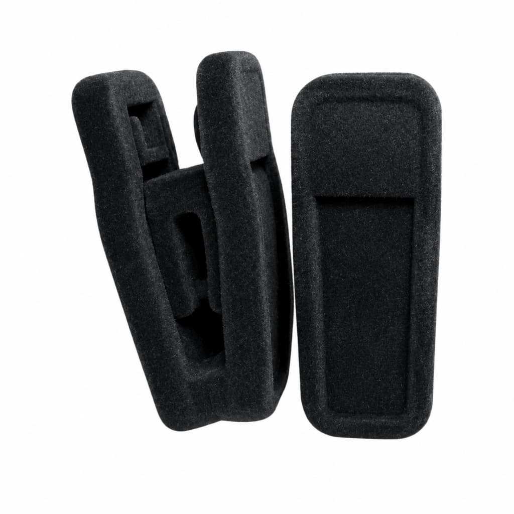 Kit 10, 30 ou 50 Presilhas De Veludo Para Cabides Slim Preto