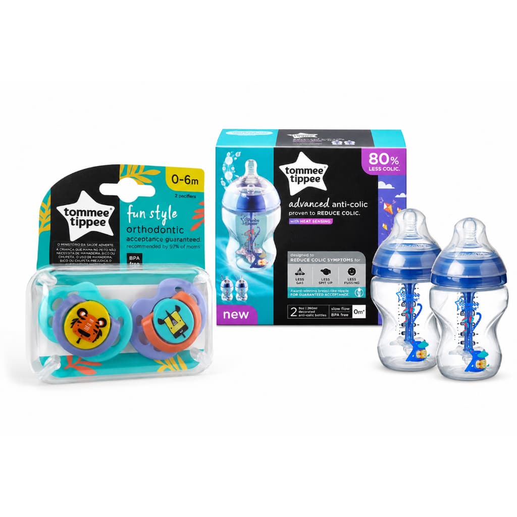 Kit 2 Mamadeiras 2 Chupetas Tommee Tippee