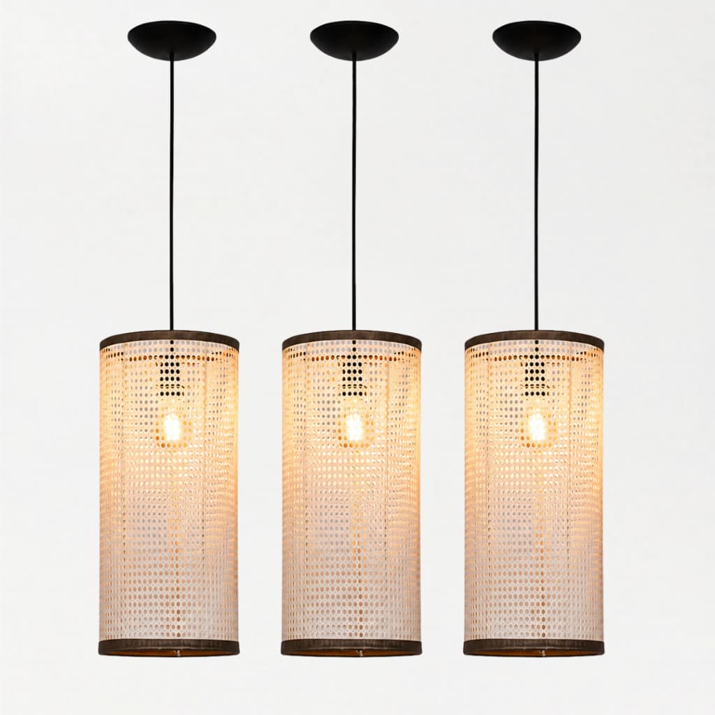 Kit 3 Lustres Pendente Sala Jantar Cozinha Bancada Ilha Gourmet Luminária Teto Moderna