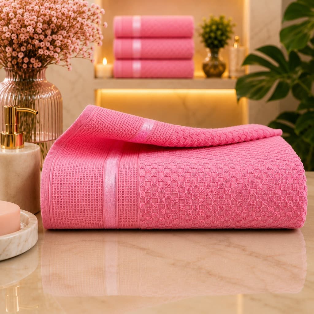 Toalha de Banho Infantil Algodão Super Macia Toque Suave Grande Alta Absorção