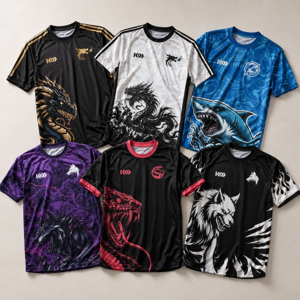 Camisetas de Interclasse 2026 - Futebol - Academia - Esportivo - Dragão - Lobo - Cobra - Tubarão