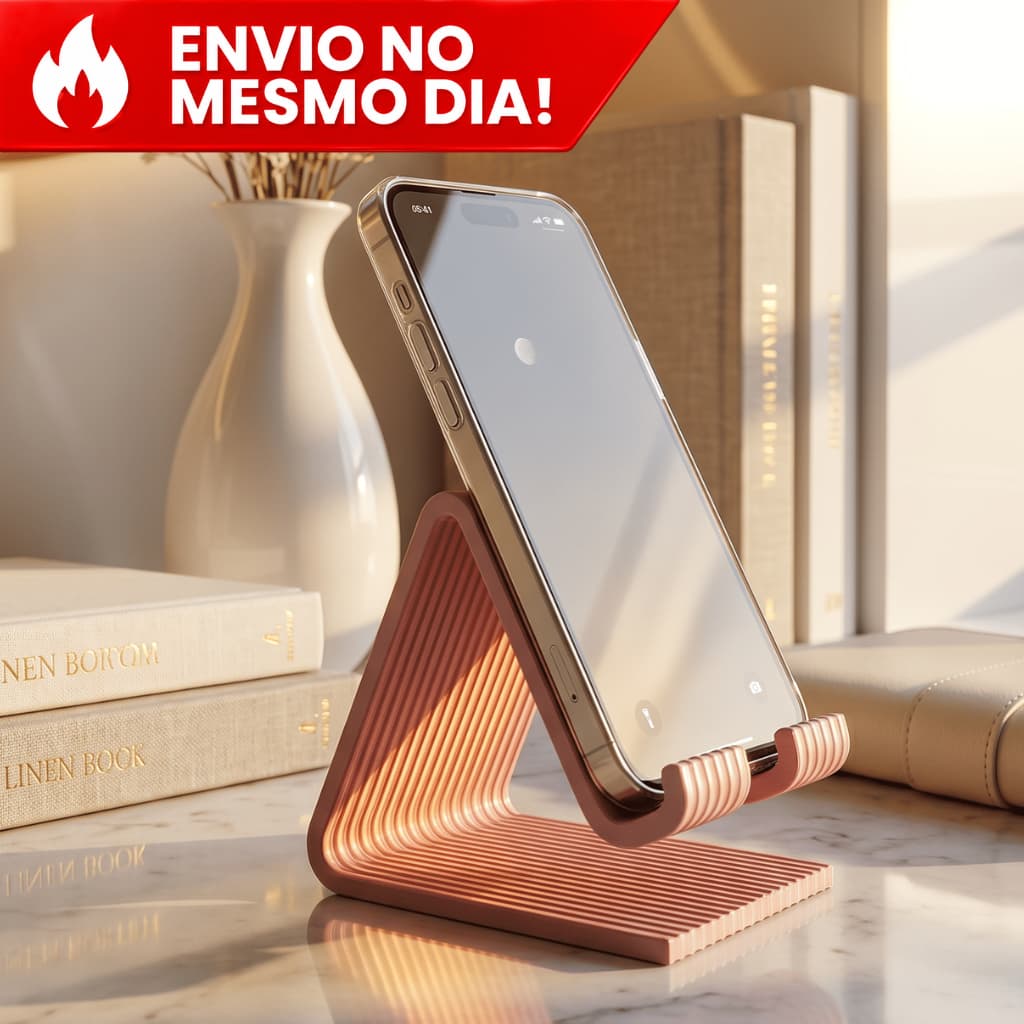 Suporte Para Celular e Tablet Portátil Apoio de Mesa Moderno para Carregamento Universal