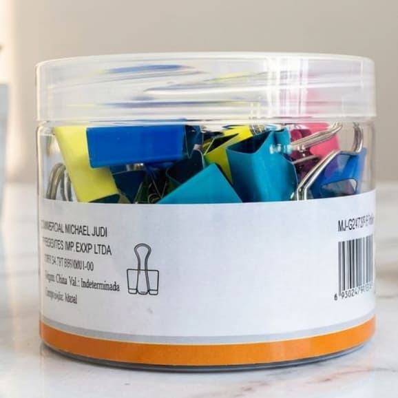 Binder Clip Colorido Prendedor De Papel Clips Borboleta Pastel 19mm 25mm 51mm