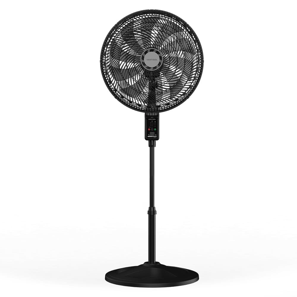 VENTISOL - VENTILADOR DE COLUNA TURBO 10 HÉLICES COM CONTROLE 50CM - BIVOLT