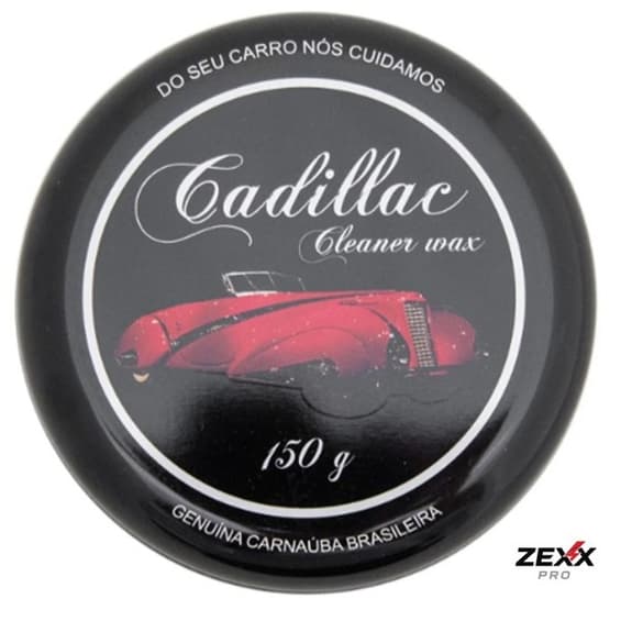 Cera Automotiva Carnaúba Limpadora Cleaner Wax Cadillac 150g Acompanha Espuma Aplicadora